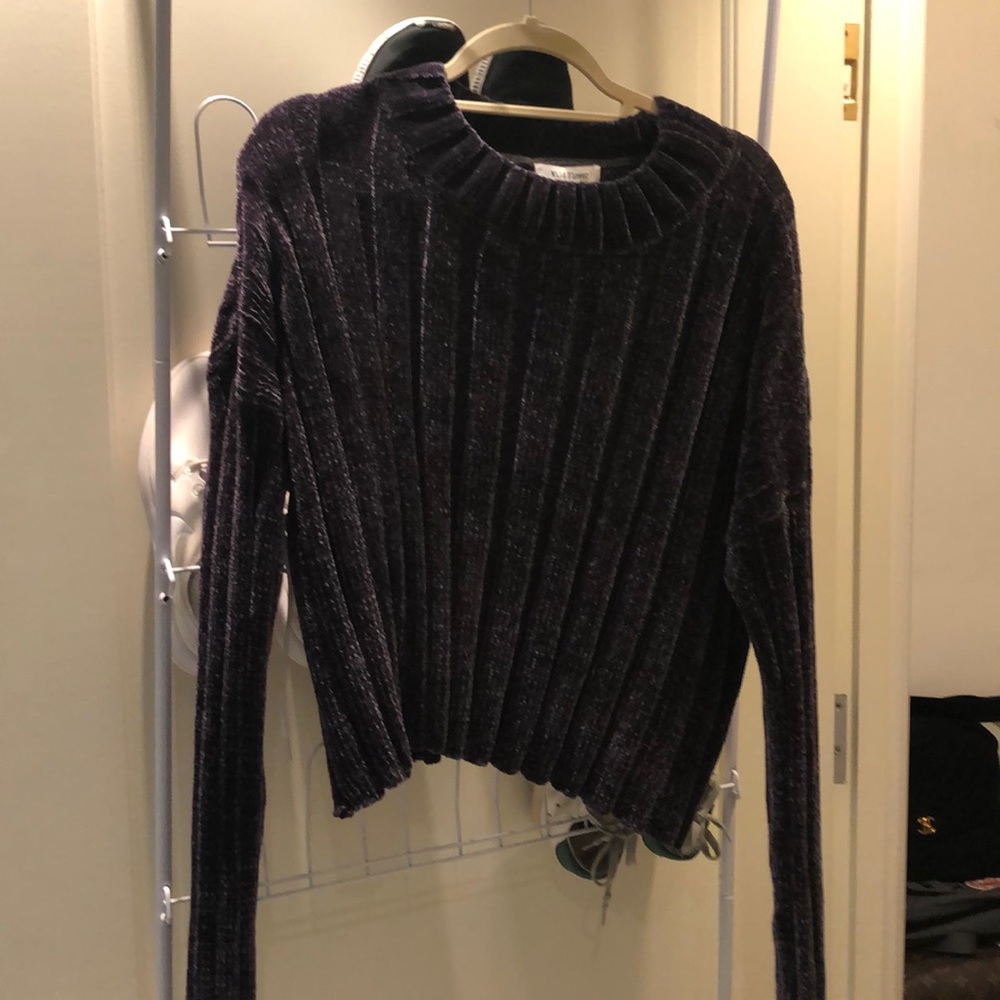 Purple Wild Flower sweater